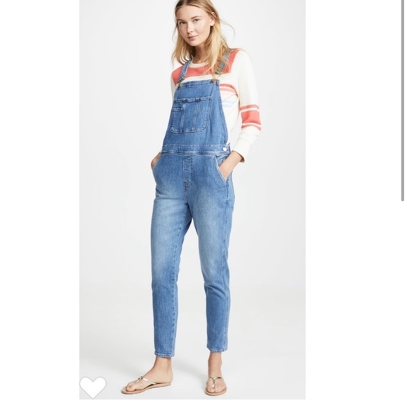 FRAME Denim Le Garcon Overalls. - Picture 2 of 11